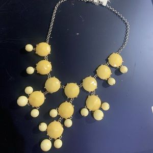 Yellow Drop Necklace and Earring Set